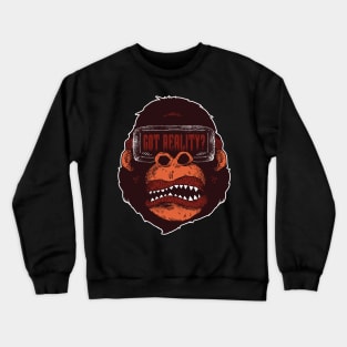 Gorilla with VR headset Crewneck Sweatshirt